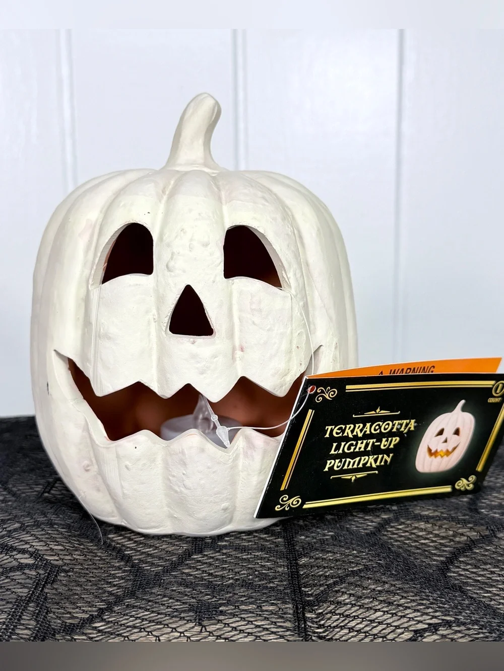 NEW Target Bullseye Playground Terracotta Light-Up Pumpkin